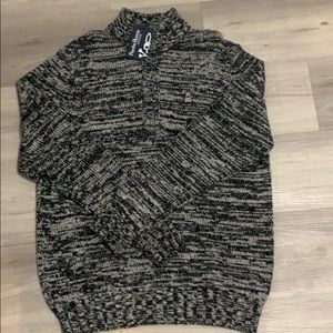 Black and white Psycho Bunny Sweater